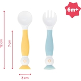 Уцінка. Гнучкі навчальні ложка та вилка Badabulle (B005416) - Pampik - 3