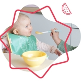 Уцінка. Набір тарілок Badabulle глибоких, 5 шт. + 3 ложки (B005107) - Pampik - 5