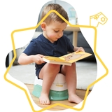 Уцінка. Горщик Badabulle зі знімною ємністю, зелений з білим (B051002) - Pampik - 6