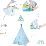 Уценка. Палатка-вигвам Badabulle Jungle Tepee с УФ-защитой (B038000) - Pampik - 5