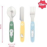 Уцінка. Набір столових приборів Badabulle, 3 шт. (B005417) - Pampik - 3