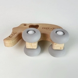 Деревянная игрушка FreeON Слоник на силиконовых колесах (46255) - Pampik - 4