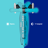 Самокат Micro Mini Deluxe Glow LED, арктичний синій (MMD215) - Pampik - 7
