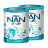 Суха молочна суміш NAN 4 OPTIPRO з 5 олігосахаридами та L. Reuteri для дітей від 18 місяців, 1600 г (2 уп. по 800 г) - Pampik