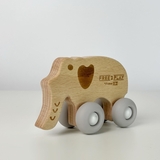 Деревянная игрушка FreeON Слоник на силиконовых колесах (46255) - Pampik - 3