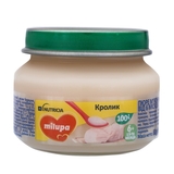 Пюре м'ясне Milupa Кролик, 80 г - Pampik