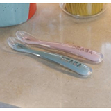 Силіконова ергономічна ложка Beaba Babycook, синій (913381) - Pampik - 7