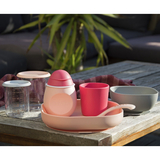 Набір силіконового посуду Beaba Babycook, 4 предмета, рожевий (913429) - Pampik - 3