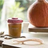 Силіконова ергономічна ложка Beaba Babycook 2, рожевий (913425) - Pampik - 8