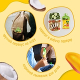 Пюре фруктове Bob Snail Смузі Манго-Кокос, пастеризоване, 1.2 кг (10 шт. по 120 г) - Pampik - 4