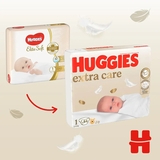 Підгузки на липучках Huggies Extra Care M-Pack 1 (2-5 кг), 168 шт. - Pampik - 3