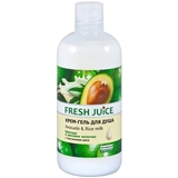 Крем-гель для душу Fresh Juice Avocado & Rice Milk, 500 мл - Pampik