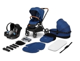 Універсальний візочок 3 в 1 Lionelo Mika Blue Navy, синій - Pampik - 6