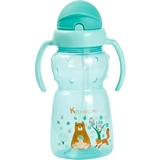 Поильник-непроливайка Курносики с силиконовой трубочкой и ручками, 300 мл, салатовый (7024 сал) - Pampik