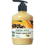 Крем-мыло Fresh Juice Papaya с дозатором, 460 мл - Pampik