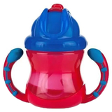 Поїльник Nuby Вбудований клапан з трубочкою-непроливайкою, 240 мл, червоний (NV0404002red) - Pampik - 2