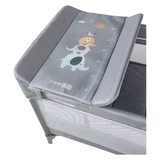 Ліжко-манеж FreeON Elephants з другим ярусом, сірий (81514) - Pampik - 9