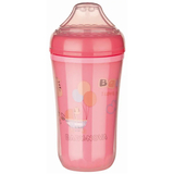 Чашка-непроливайка с мягким носиком Baby-Nova, 300 мл, розовый (3965426) - Pampik
