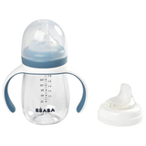 Поїльник Beaba 2 в 1 Windy Blue, 210 мл, блакитний (913477) - Pampik