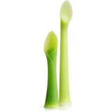 Уцінка. Набір дитячих ложок Olababy для годування та для навчання, 2 шт., зелений (30300) - Pampik