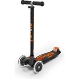 Самокат Micro Maxi Deluxe LED, чорний з помаранчевим (MMD143) - Pampik - 5