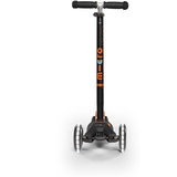 Самокат Micro Maxi Deluxe LED, чорний з помаранчевим (MMD143) - Pampik - 4