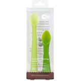 Уцінка. Набір дитячих ложок Olababy для годування та для навчання, 2 шт., зелений (30300) - Pampik - 2