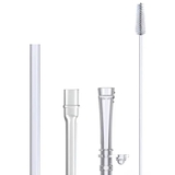 Змінна силіконова трубочка зі щіточкою Nuby Flip-It (9815) - Pampik