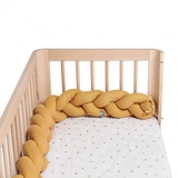 Защитный бортик Tweeto Косичка, 220х15 см, горчичный (Т 143) - Pampik - 5