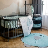 Захисний бортик Tweeto, стьобаний, 240х27 см, м'ятний (Т 90) - Pampik - 5