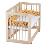 Защитный бортик Tweeto Косичка, 220х15 см, горчичный (Т 143) - Pampik - 4