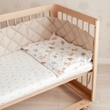 Захисний бортик Tweeto, стьобаний, 240х27 см, капучіно (Т 89) - Pampik - 7