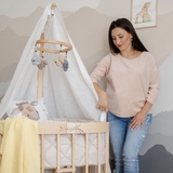 Дитячий в'язаний плед Tweeto, 100х80 см, жовтий (Т 108) - Pampik - 6