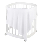 Дитячий в'язаний плед Tweeto, 100х80 см, білий (Т 103) - Pampik