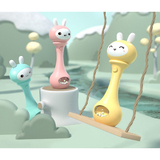 Погремушка-грызунок Beiens Зайчик музыкальный, розовый (YZ02pink) - Pampik - 8