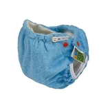 Подгузник трикотажный ЭКО ПУПС Active Classic с вкладышем Abso Maxi, 5-9 кг, голубой - Pampik - 3