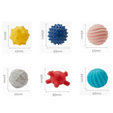 Набір м'ячиків Beiens, текстурні, силіконові, 6 шт. (YZ48) - Pampik - 4