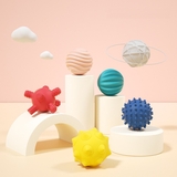 Набір м'ячиків Beiens, текстурні, силіконові, 6 шт. (YZ48) - Pampik - 2