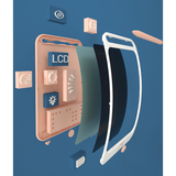 Дитячий LCD планшет для малювання Beiens 8,5″, розовий (ZJ15-pink) - Pampik - 3