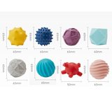 Набір м'ячиків Beiens, текстурні, силіконові, 8 шт. (YZ49) - Pampik - 4