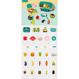 Ігровий набір Beiens Кошик з овочами та фруктами на липучках, 30 предметів (BC9902) - Pampik - 14