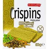 Органічні хлібці Extrudo Crispins з гарбузом, коріандром та часником, 100 г - Pampik - 2