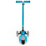 Самокат Micro Maxi Deluxe LED аква з підсвічуванням, блакитний (MMD078) - Pampik - 6