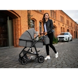 Коляска універсальна 3в1 Lionelo Amber Blue Navy, темно-синій - Pampik - 12