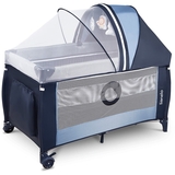 Манеж-кроватка Lionelo Sven Plus Blue navy, темно-синий (LO.SV10) - Pampik - 3