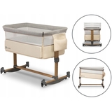 Приставне ліжечко Lionelo Leonie Beige Sand, пісочний - Pampik - 6