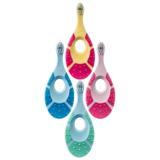 Дитяча зубна щітка Jordan Step By Step, 0-2 роки, екстрам'яка, помаранчевий із синім (6220100) - Pampik - 4