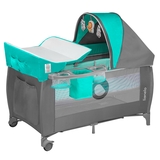 Манеж-ліжко Lionelo Sven Plus, бірюзовий із сірим (LO.SV01) - Pampik