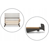 Приставне ліжечко Lionelo Leonie Beige Sand, пісочний - Pampik - 7