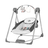 Кресло-качалка Lionelo Otto Cozy Grey, серый - Pampik